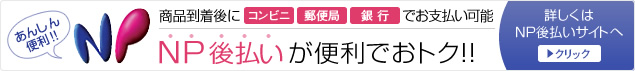 NP後払いがご利用可能になりました。